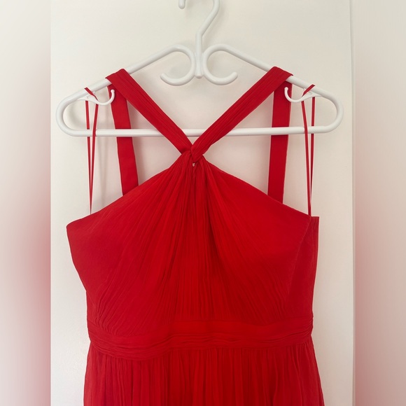 Red Silk J Crew Dress - Picture 1 of 10